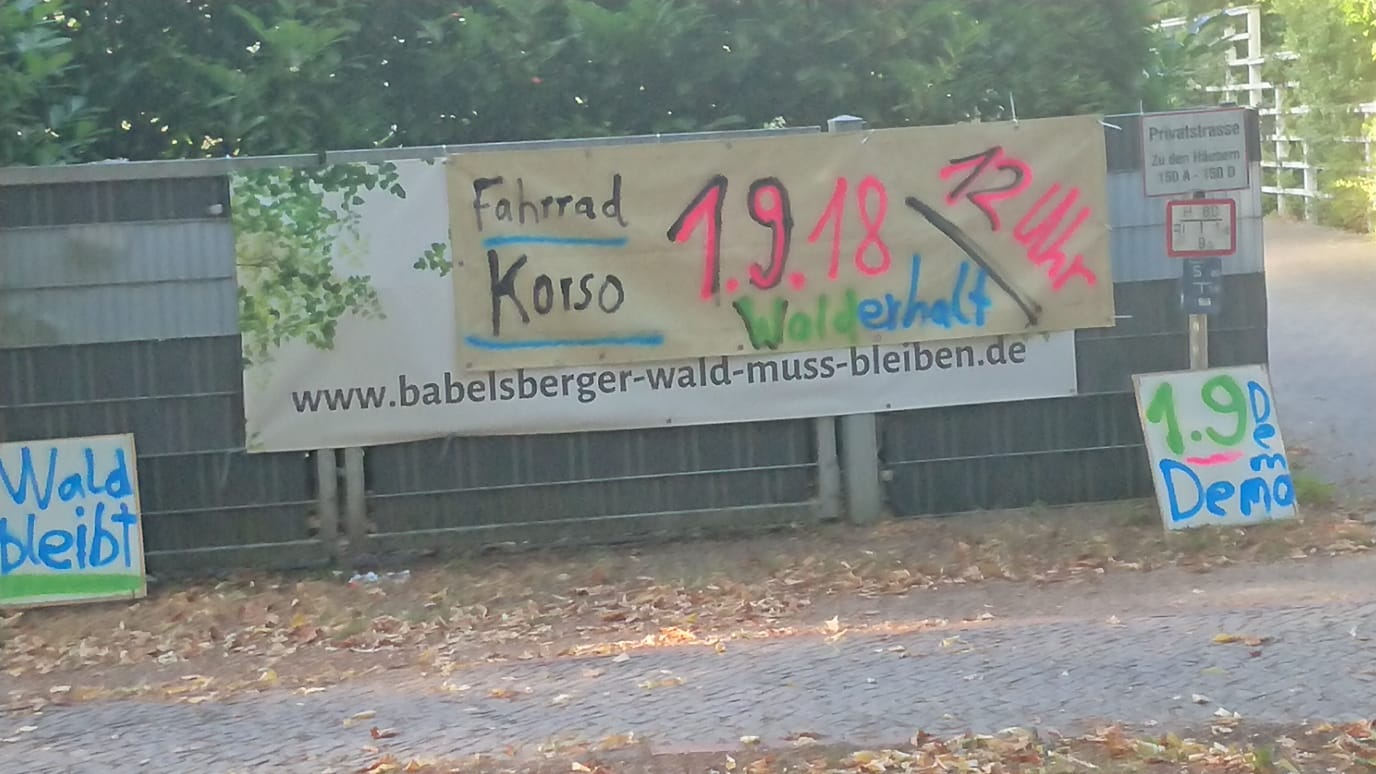 Der Babelsberger Wald muss bleiben!