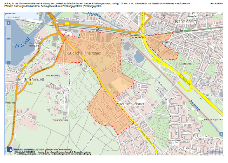 Soziale Erhaltungssatzungen für Potsdam