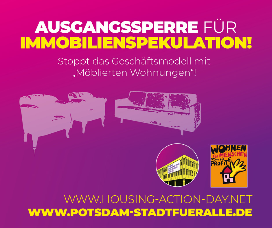 Ausgangssperre für Immobilienspekulation!