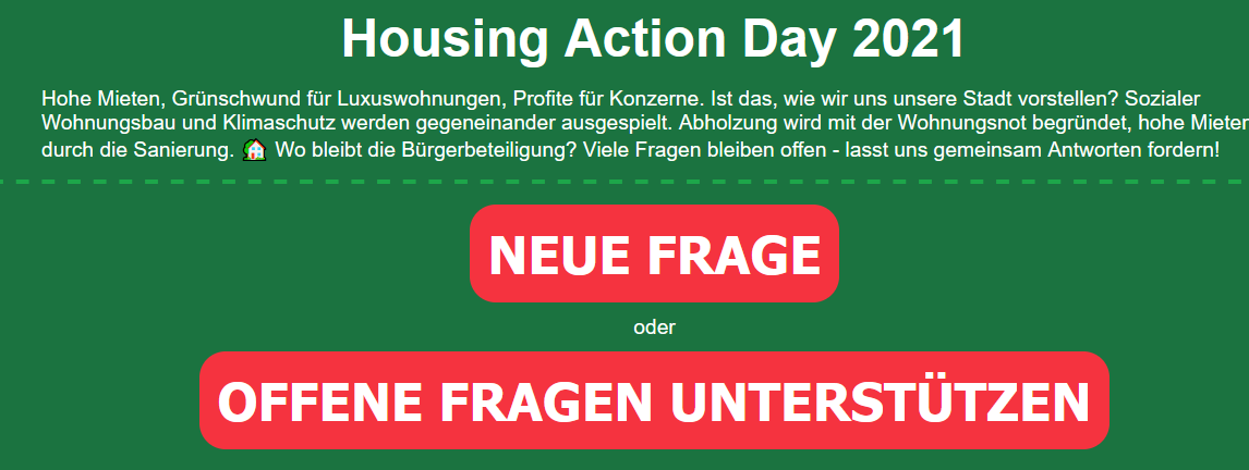 Bürger*innen fragen – Politiker*innen antworten?!